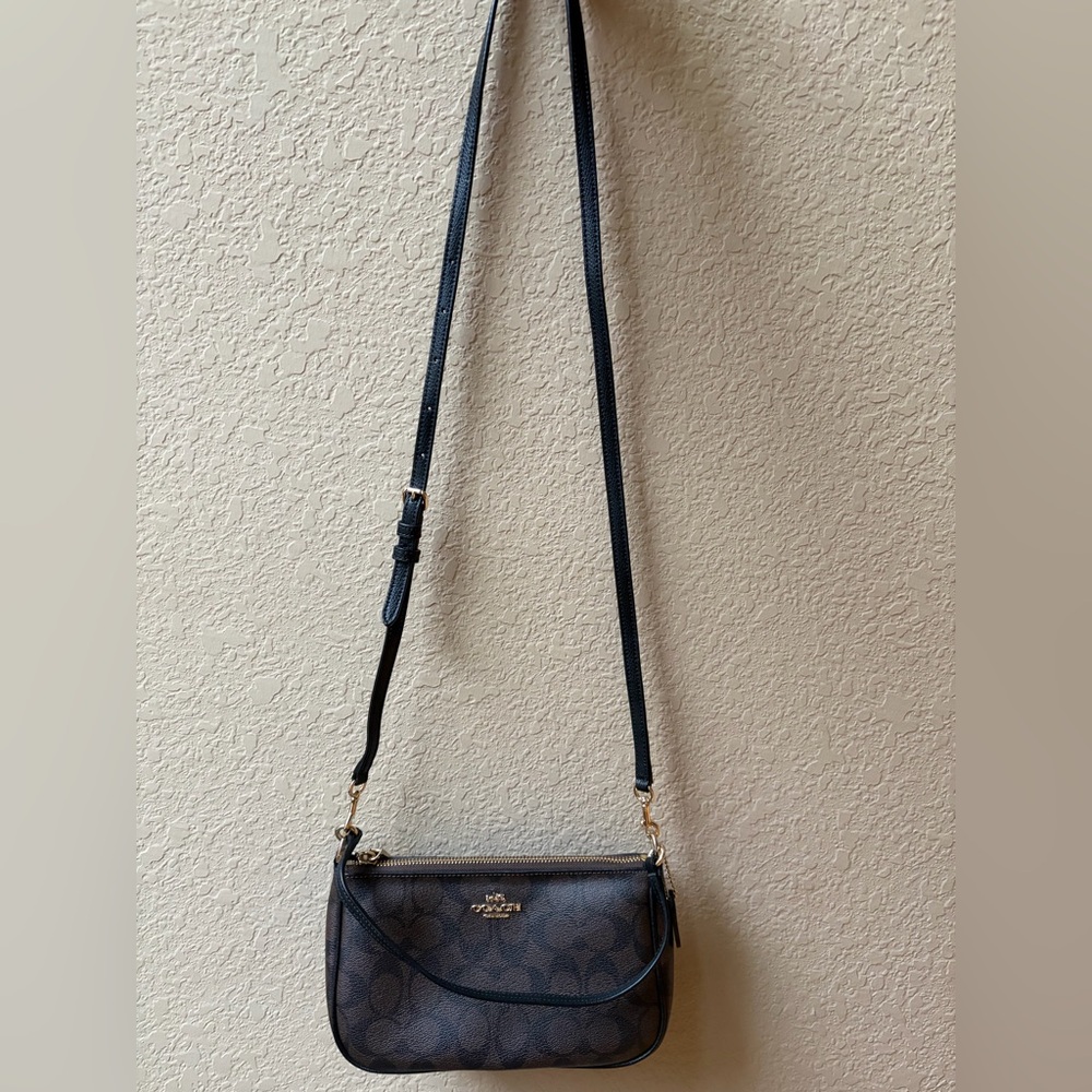 Coach Signature Crossbody bag Brown/Black - Picture 4 of 17